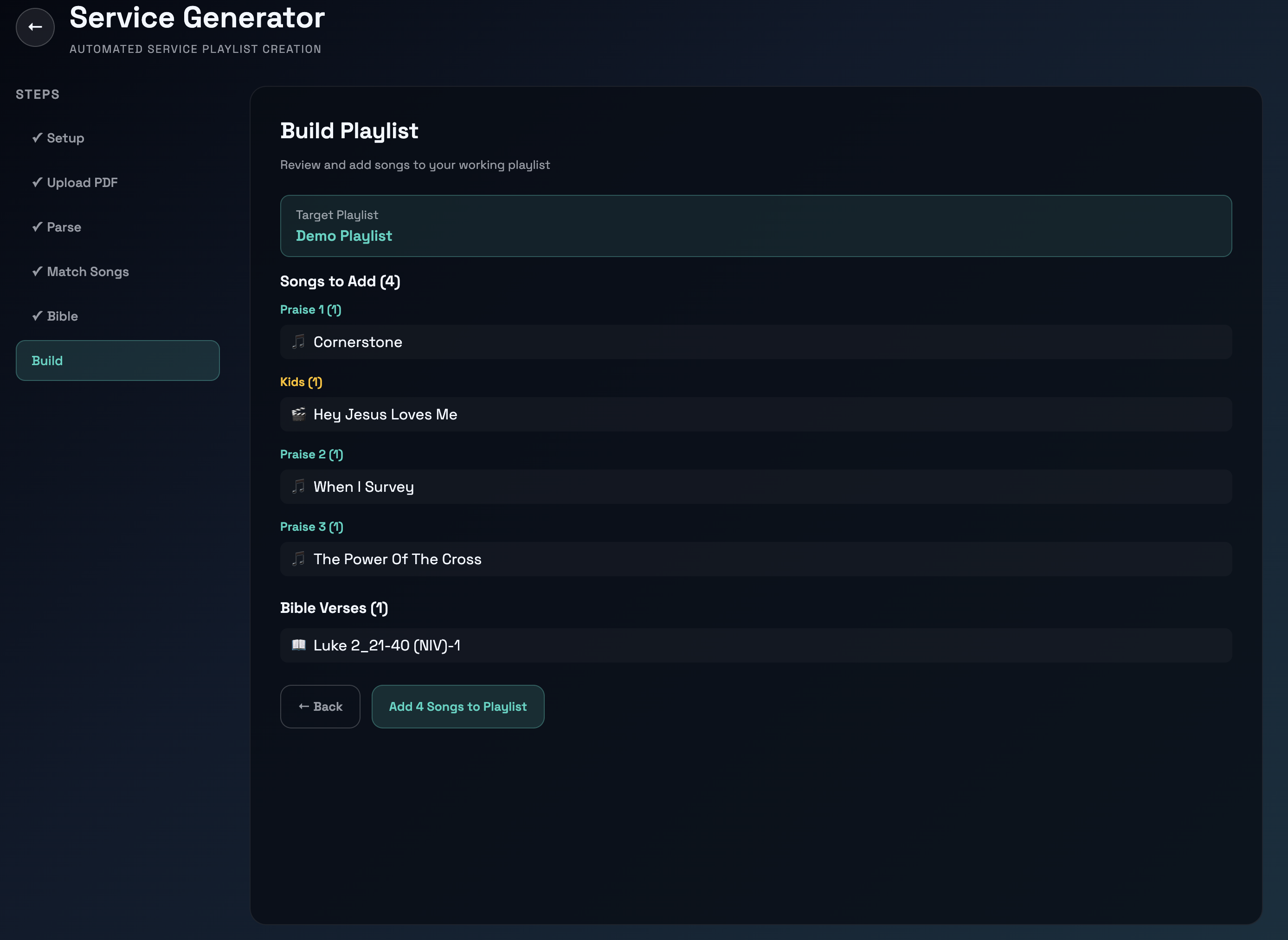 Service Build Preview